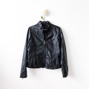 Vintage Faux-Leather Jacket